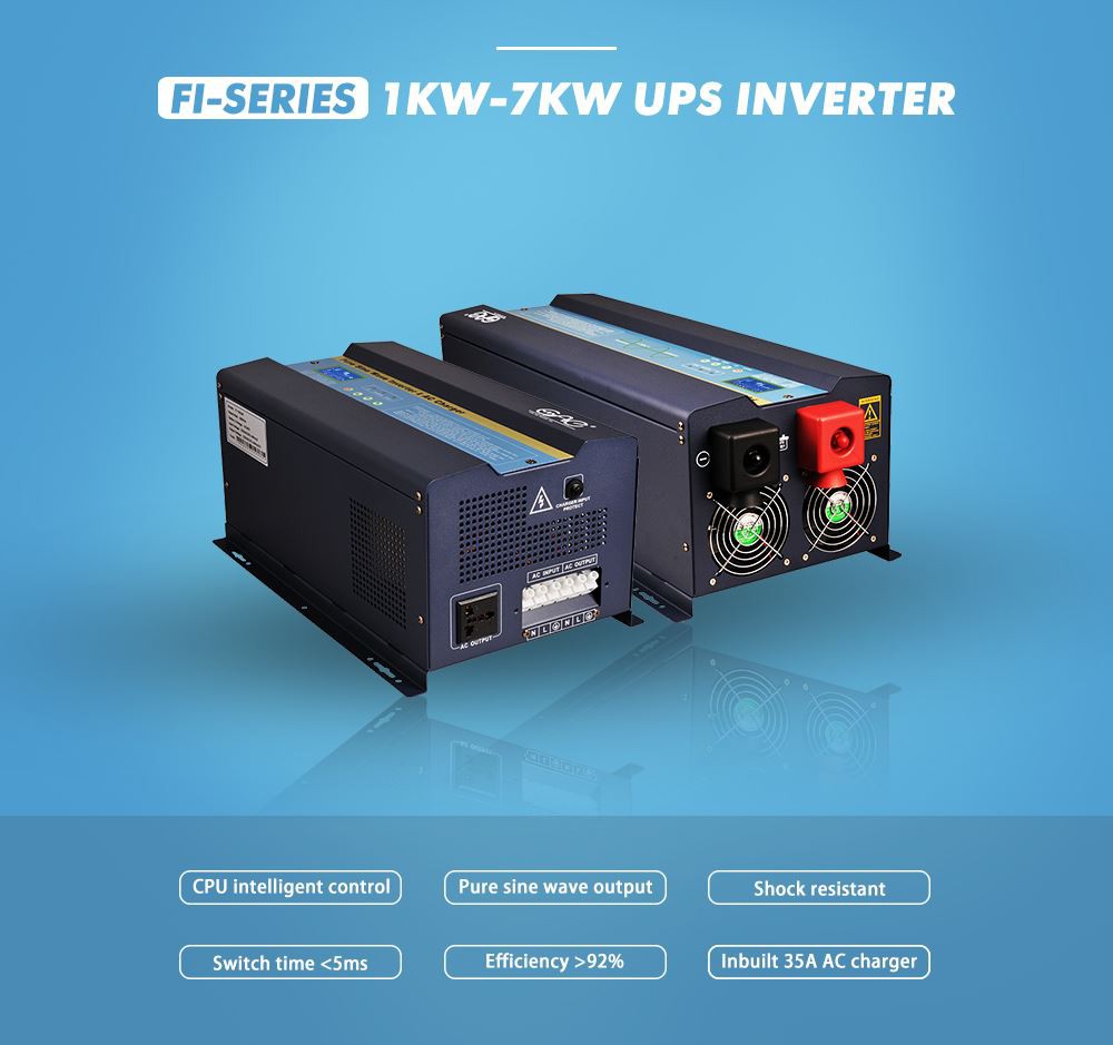 power inverter with battery charger