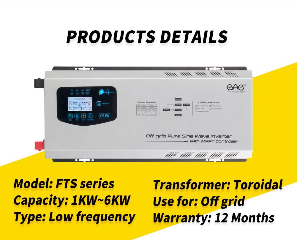 low frequency hybrid solar inverter